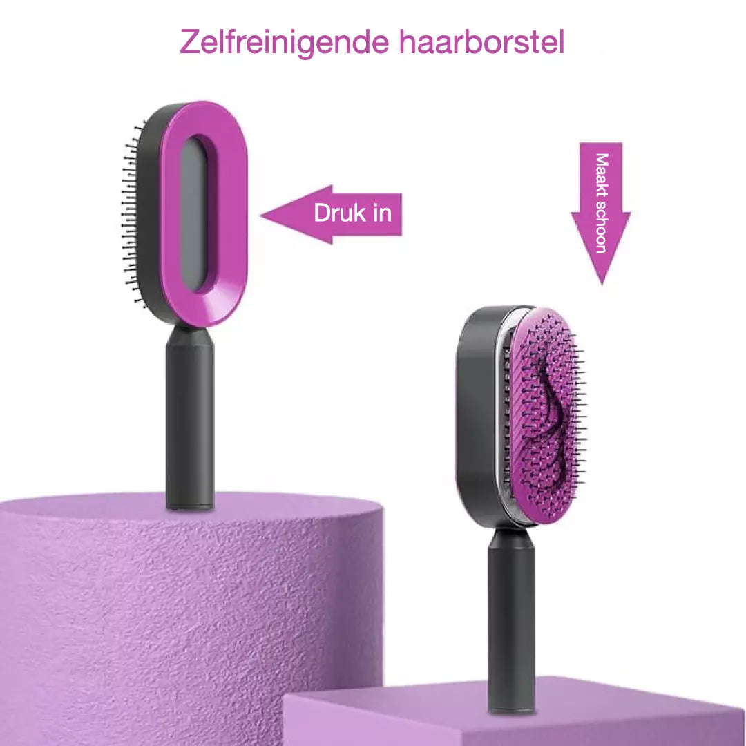 HairMate- Zelfreinigende Haarborstel